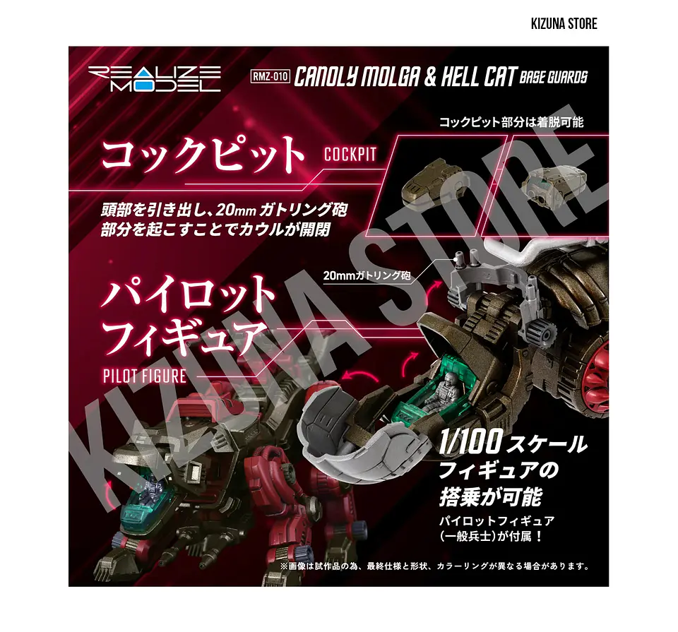 1/100 RMZ-010 Cannoly Molga & Hell Cat Base Guards 10