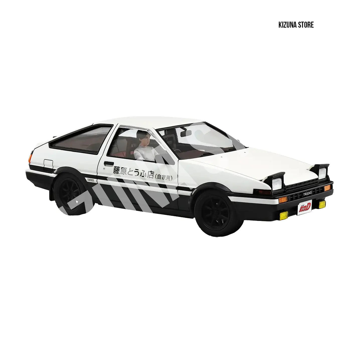 1/24 Takumi Fujiwara AE86 Trueno Project D Ver. with Driver Figure 1