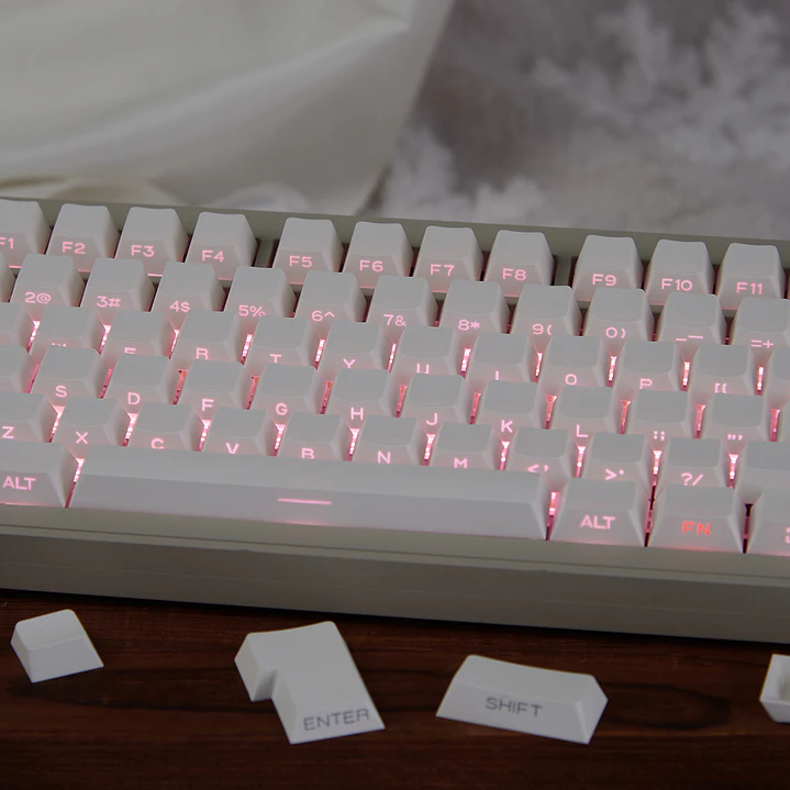 Combo Minimalista Blanco - Teclado Custom Completo 2