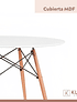 Mesa de Comedor Eames 80cm redonda - Blanca