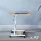 Mesa escritorio ajustable para computador roble 2