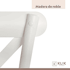 Silla Crossback Madera Rattan - Blanca 5