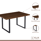 Comedor Industrial 140x90 + 6 Sillas Tolix Negras 3