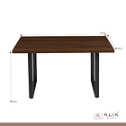 Comedor Industrial 140x90 + 6 Sillas Tolix Negras 5