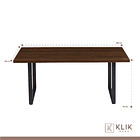 Comedor Industrial 160x90 + 6 Sillas Tolix Negras 5