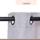 Set de Cortinas Jacquard Argolla 140x220 Silueta 4