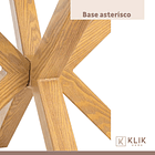 Mesa de comedor redonda de vidrio Cross 120cm + 5 Sillas Breuer madera - Negras 8