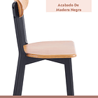 Silla Fresno de Madera - Negra 5