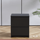 Pack de 2 Veladores Cajon Doble Minimal Oscuro 2