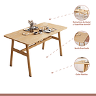 Mesa de comedor o cocina madera 120x70 3
