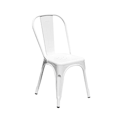 Silla Tolix de Comedor o Terraza Exterior - Blanca