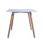 Mesa Cuadrada de Comedor Eames 80x80cm - Blanca 1