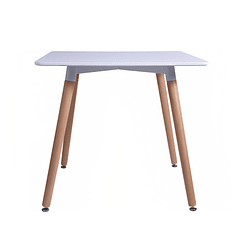 Mesa Cuadrada de Comedor Eames 80x80cm - Blanca