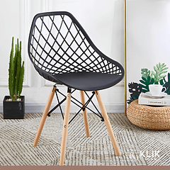 Silla Eames Enrejada Mesh - Negra