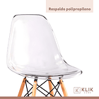 Pack de 4 Sillas Eames Transparentes 5