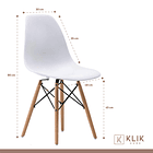 Pack de 4 Sillas Eames Blancas 4