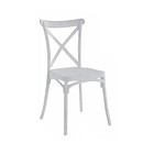 Silla Crossback Danubio de Terraza Exterior o Comedor  - Blanca 1