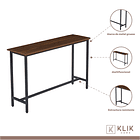 Mesa de Arrimo o Bar Alta Rustik - Madera Oscura Walnut 3