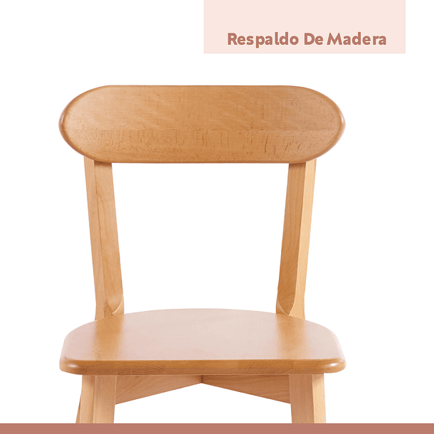 Silla Fresno de Madera - Natural 5