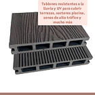 Pack de 5 Deck exterior WPC Color Gris Oscuro 3