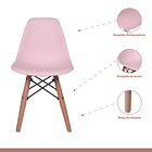 Pack de 4 Sillas Eames - Rosadas 3