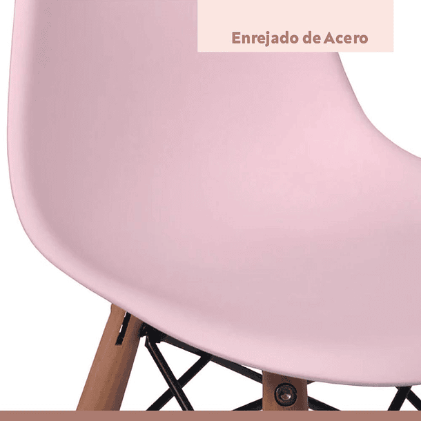 Pack de 4 Sillas Eames - Rosadas 6