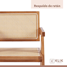 Silla Sitial Butaca Chandigarh Madera Rattan Natural 6