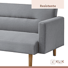 Futón Sofá Cama 3 cuerpos Sara - Lino Gris 7