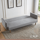 Futón Sofá Cama 3 cuerpos Sara - Lino Gris 8