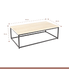 Mesa de centro rectangular 110x60 - Madera Clara 14