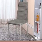 Silla Dining Liana con patas cromadas - Gris 8