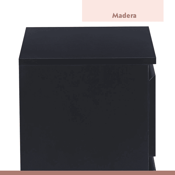 Pack de 2 Veladores Cajon Doble Minimal Oscuro 5