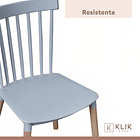 Pack de 4 Sillas Windsor Grises 5