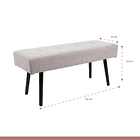 Banqueta Acolchada  Simply - Gris 10