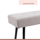 Banqueta Acolchada  Simply - Gris 12
