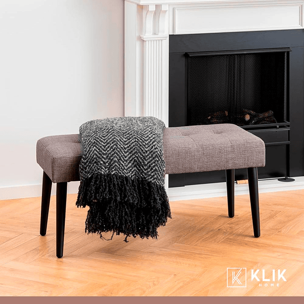 Banqueta Acolchada  Simply - Gris 18