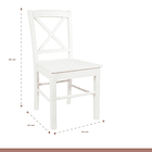 Pack de 2 Sillas de Madera Simply Blanca 4
