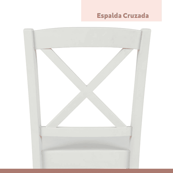 Pack de 2 Sillas de Madera Simply Blanca 6