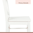 Pack de 2 Sillas de Madera Simply Blanca 7