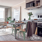 Pack de 4 Sillas Tolix con asiento de madera clara - Menta 2