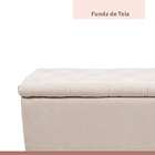 Banqueta acolchada con almacenaje - Beige 13