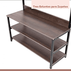 Mueble Organizador Perchero Colgador y Zapatero  7