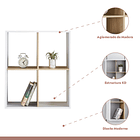 Estante Librero Organizador 4 Espacios - Blanco 3