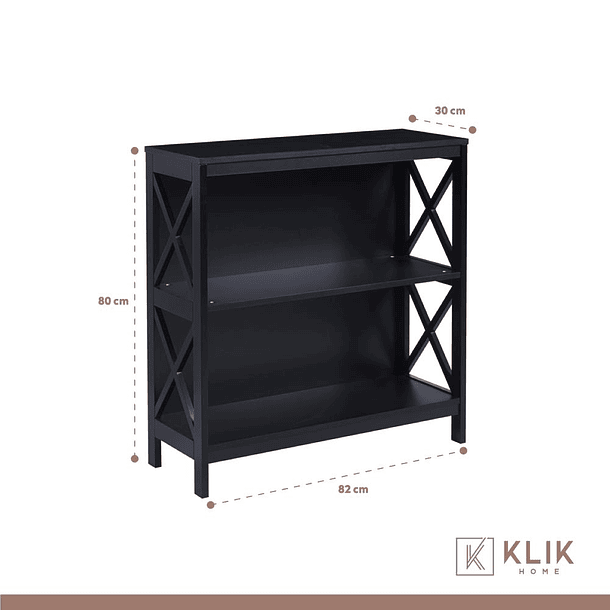 Arrimo Librero y Organizador Bohemio - Negro 11