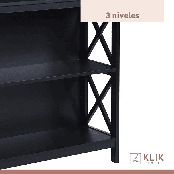 Arrimo Librero y Organizador Bohemio - Negro 14