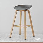 Pack de 4 Taburetes Nordic - Gris 2