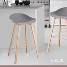 Pack de 4 Taburetes Nordic - Gris 3
