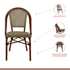 Silla Bistro Parisina Textileno - Beige 3