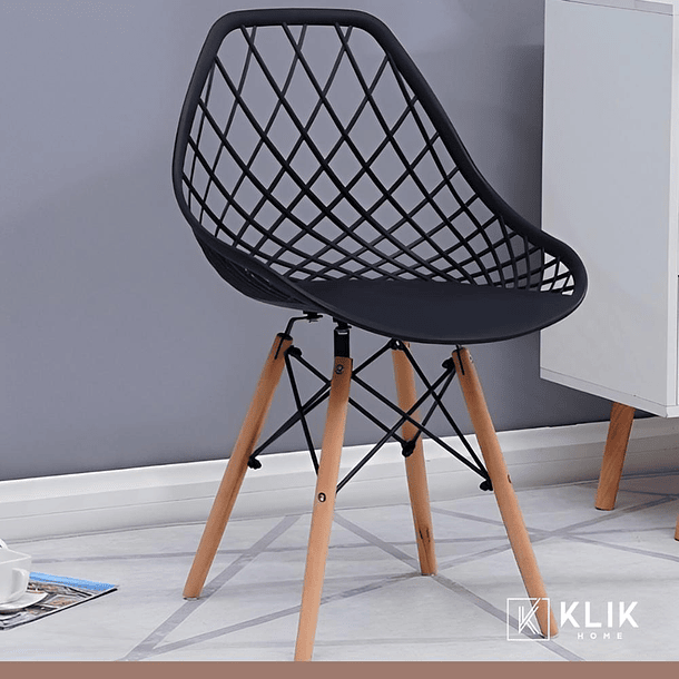 Silla Eames Enrejada Mesh - Negra 8