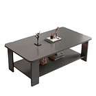 Mesa de Centro Gris 100x50 - Diseño Moderno en MDF 1